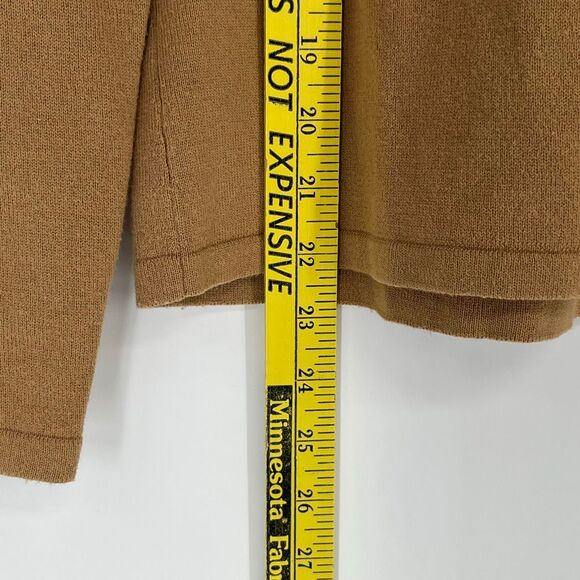 LAUREN RALPH LAUREN Women’s Turtleneck Sweater M Tan Merino Wool Cotton Blend - Picture 11 of 12